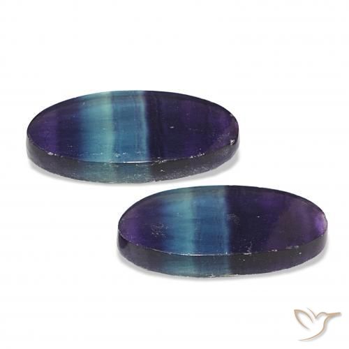 Fluorite Gemstones in 22.8 x 11.6 mm Size for Sale, Fluorite Stones in Multicolor Color