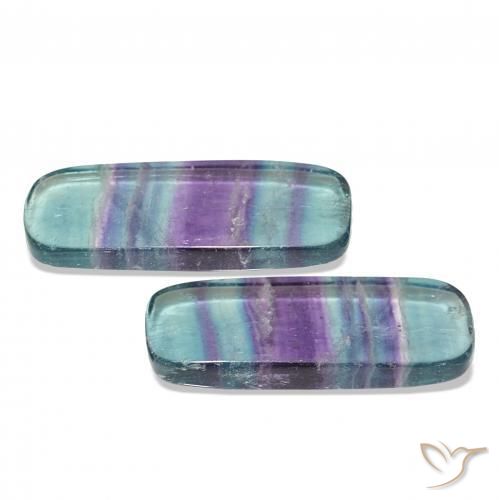 Fluorite Gemstones in 30.6 x 12.1 mm Size for Sale, Fluorite Stones in Multicolor Color