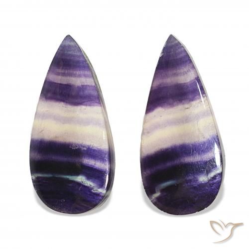 21.16ctw Multicolor Fluorite, Pear Shape, Transparent