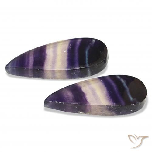 Fluorite Gemstones in 23.9 x 11.2 mm Size for Sale, Fluorite Stones in Multicolor Color