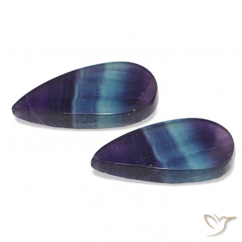 Fluorite Gemstones in 21 x 11.3 mm Size for Sale, Fluorite Stones in Multicolor Color