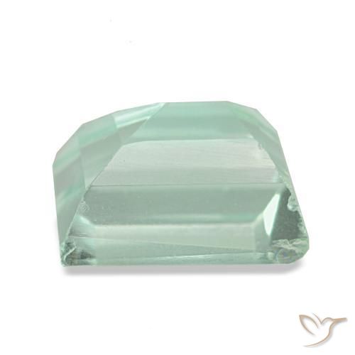 Fluorite Gemstone in 8 x 6 mm (calibrated) Size for Sale, Fluorite Stone in Light Mint Color