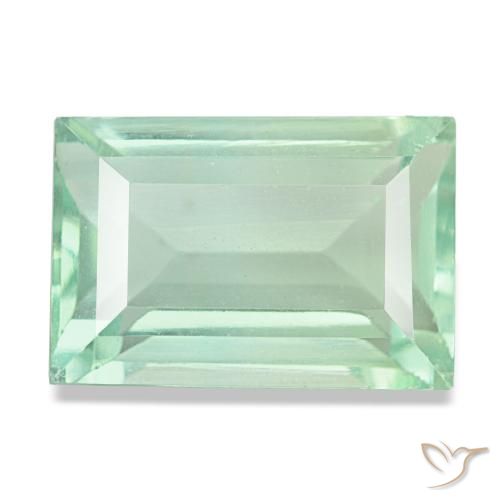 8.77ct Green Fluorite, Baguette, VS