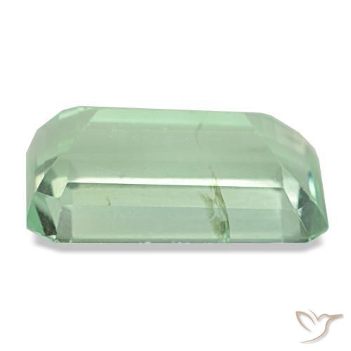 Fluorite Gemstone in 17.5 x 9.8 mm Size for Sale, Fluorite Stone in Warm Green Color