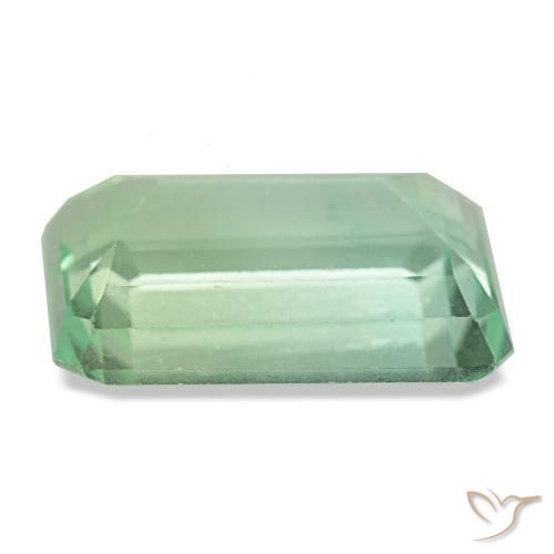 Fluorite Gemstone in 15 x 10 mm (calibrated) Size for Sale, Fluorite Stone in Light Green Color