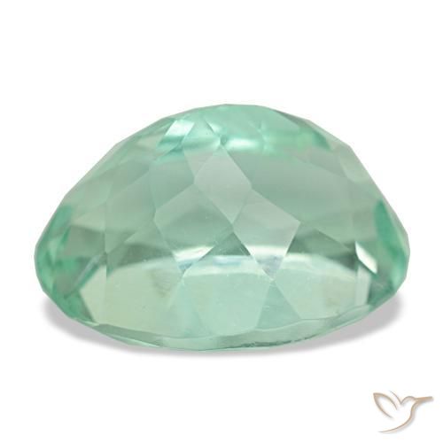 Fluorite Gemstone in 16 x 12 mm (calibrated) Size for Sale, Fluorite Stone in Pistachio Green Color