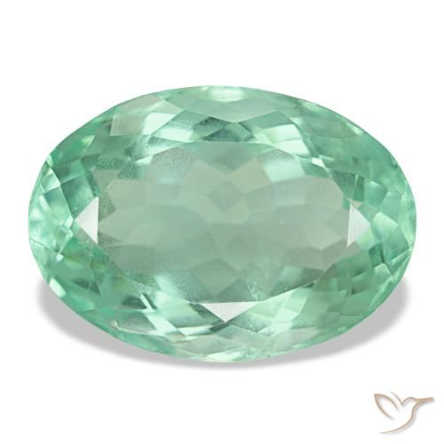 14.51ct Green Fluorite, Oval, VS