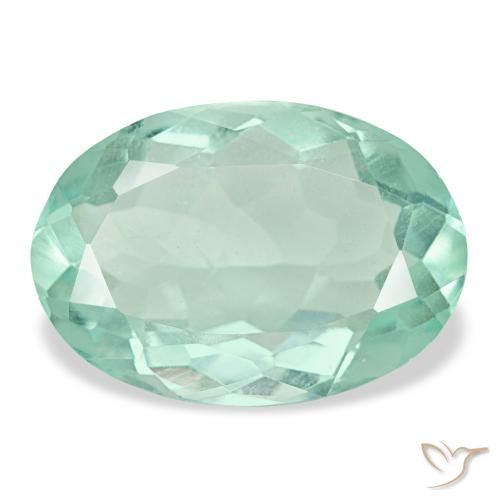 8.57ct Turquoise Fluorite, Oval, VVS-VS