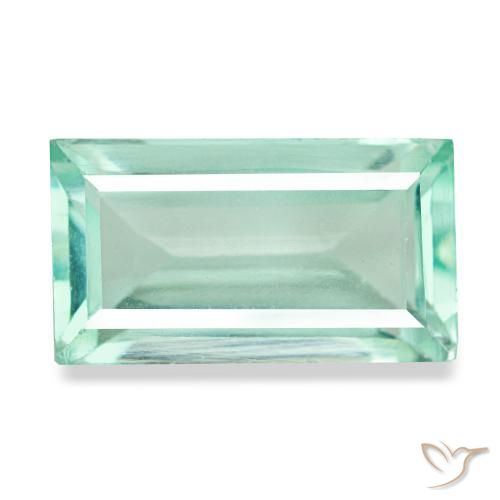 6.18ct Turquoise Fluorite, Baguette, VVS-VS