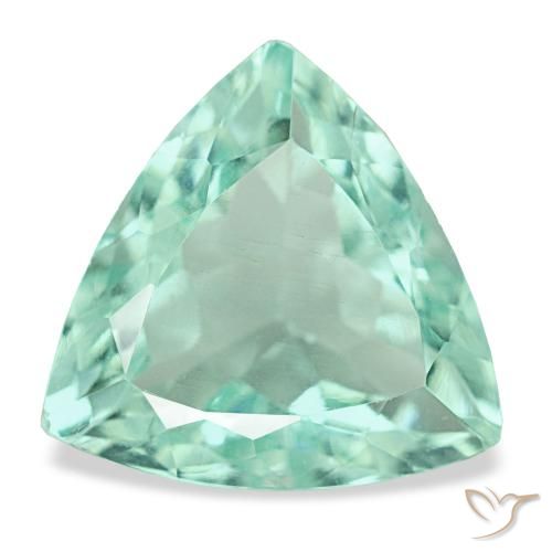 6.54ct Turquoise Fluorite, Trillion, VVS-VS