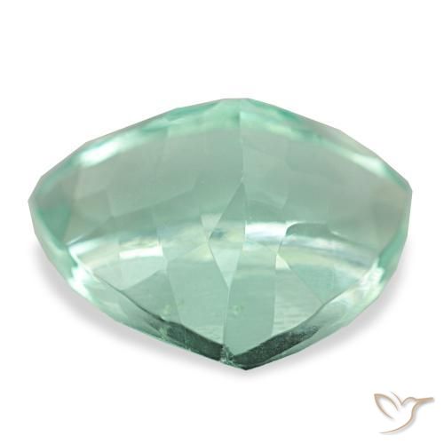 Fluorite Gemstone in 12 x 12 mm (calibrated) Size for Sale, Fluorite Stone in Bluish Green Color