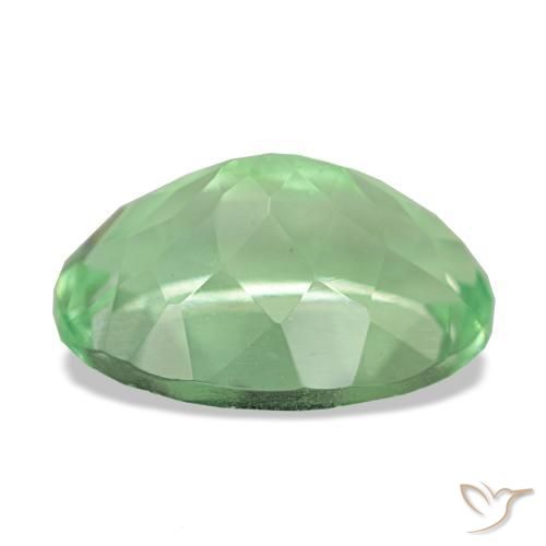 Fluorite Gemstone in 13.2 x 9.9 mm Size for Sale, Fluorite Stone in Light Green Color
