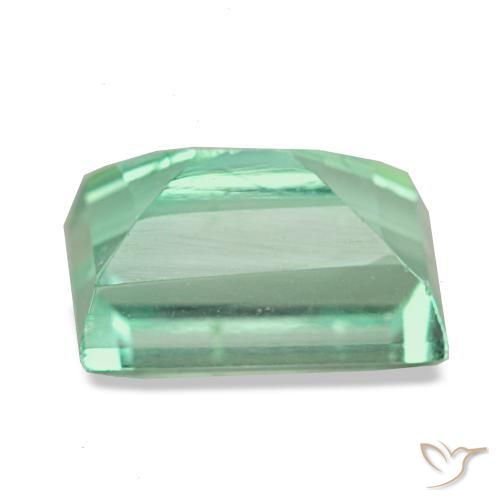 Fluorite Gemstone in 10 x 7 mm (calibrated) Size for Sale, Fluorite Stone in Light Cool Green Color