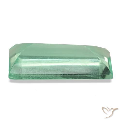 Fluorite Gemstone in 16.4 x 9.4 mm Size for Sale, Fluorite Stone in Light Green Color
