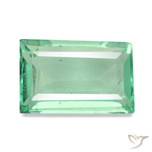 2.95ct Green Fluorite, Baguette, VS