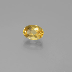 0.87 ct Yellow Golden Beryl Stone, Natural Golden Beryl in Oval Facet Shape for Sale