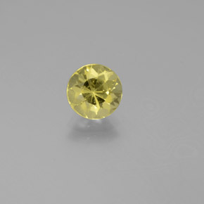 0.91 ct Yellow Golden Beryl Gemstone, Golden Beryl Gem in Round Facet Shape for Sale.