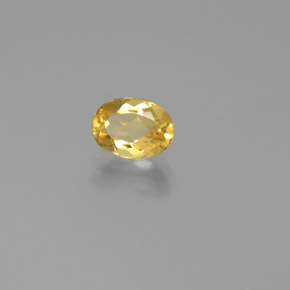 0.82 ct Yellow Golden Beryl Stone, Natural Golden Beryl in Oval Facet Shape for Sale