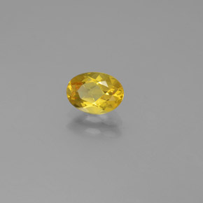 0.66 ct Yellow Golden Beryl Stone, Natural Golden Beryl in Oval Facet Shape for Sale