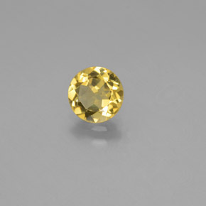 0.62 ct Yellow Golden Beryl Stone, Natural Golden Beryl in Round Facet Shape for Sale