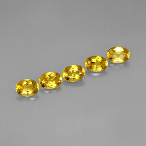 3.60 ct Yellow Golden Beryl Gemstone, Golden Beryl Gem in Oval Facet Shape for Sale.