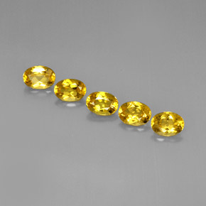 3.60 ct Yellow Golden Beryl Stone, Natural Golden Beryl in Oval Facet Shape for Sale