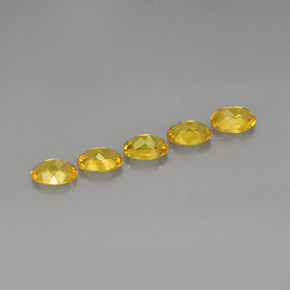 Golden Beryl Gemstone in 7 x 5 mm (calibrated) Size for Sale, Golden Beryl Stone in Yellow Color