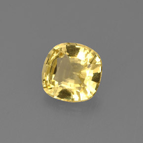 0.69 ct Yellow Golden Beryl Stone, Natural Golden Beryl in Cushion-Cut Shape for Sale