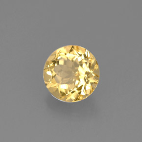 0.69 ct Yellow Golden Beryl Stone, Natural Golden Beryl in Round Facet Shape for Sale