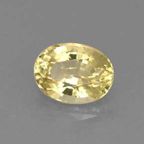 0.77 ct Yellow Golden Beryl Stone, Natural Golden Beryl in Oval Facet Shape for Sale
