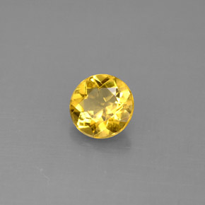 0.85 ct Yellow Golden Beryl Stone, Natural Golden Beryl in Round Facet Shape for Sale