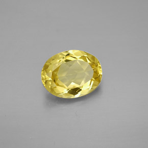 1.51 ct Yellow Golden Beryl Stone, Natural Golden Beryl in Oval Facet Shape for Sale