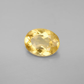 1.47 ct Yellow Golden Beryl Stone, Natural Golden Beryl in Oval Facet Shape for Sale