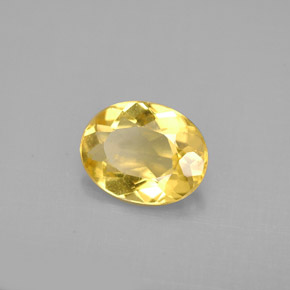 1.48 ct Yellow Golden Beryl Stone, Natural Golden Beryl in Oval Facet Shape for Sale