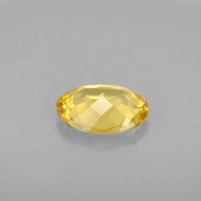 Golden Beryl Gemstone in 9 x 7 mm (calibrated) Size for Sale, Golden Beryl Stone in Yellow Color