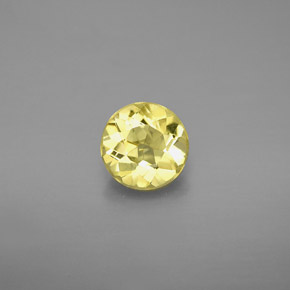 0.78 ct Yellow Golden Beryl Gemstone, Golden Beryl Gem in Round Facet Shape for Sale.