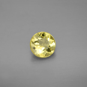 0.78 ct Yellow Golden Beryl Stone, Natural Golden Beryl in Round Facet Shape for Sale