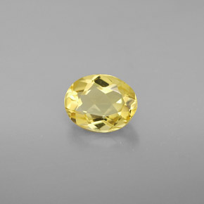 0.97 ct Yellow Golden Beryl Stone, Natural Golden Beryl in Oval Facet Shape for Sale