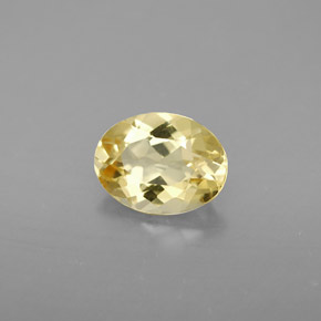 0.99 ct Yellow Golden Beryl Stone, Natural Golden Beryl in Oval Facet Shape for Sale