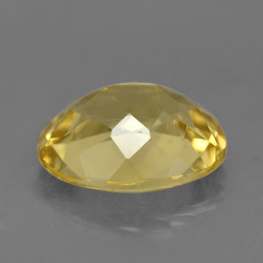 Golden Beryl Gemstone in 9 x 7 mm (calibrated) Size for Sale, Golden Beryl Stone in Tuscany Yellow Color