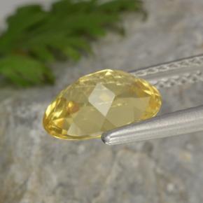 Golden Beryl Gemstone in 8.8 x 7 mm Size for Sale, Golden Beryl Stone in Yellow Color