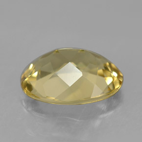Golden Beryl Gemstone in 9 x 7 mm (calibrated) Size for Sale, Golden Beryl Stone in Yellow Color
