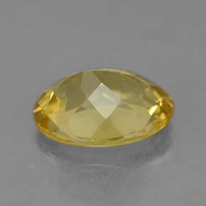 Golden Beryl Gemstone in 9 x 7 mm (calibrated) Size for Sale, Golden Beryl Stone in Yellow Color