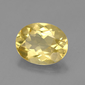 1.46 ct Yellow Golden Beryl Stone, Natural Golden Beryl in Oval Facet Shape for Sale