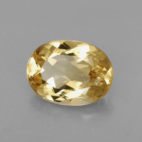 1.08 ct Yellow Golden Beryl Stone, Natural Golden Beryl in Oval Facet Shape for Sale