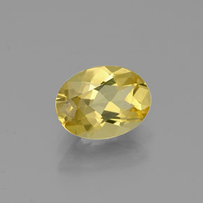 0.94 ct Yellow Golden Beryl Stone, Natural Golden Beryl in Oval Facet Shape for Sale