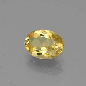 0.89 ct Yellow Golden Beryl Stone, Natural Golden Beryl in Oval Facet Shape for Sale