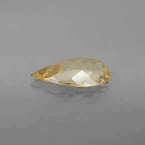 Golden Beryl Gemstone in 13.9 x 7.9 mm Size for Sale, Golden Beryl Stone in Medium Yellow Color