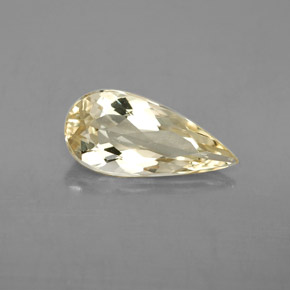 2.31 ct Yellow Golden Beryl Gemstone, Golden Beryl Gem in Pear Facet Shape for Sale.