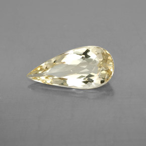 2.31 ct Yellow Golden Beryl Stone, Natural Golden Beryl in Pear Facet Shape for Sale